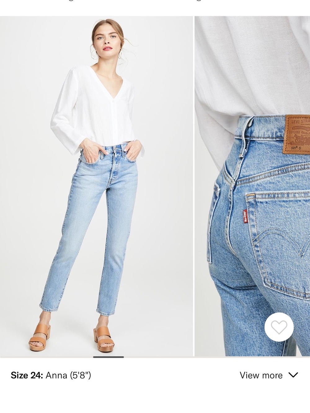 Light Blue Women’s Levi’s 501